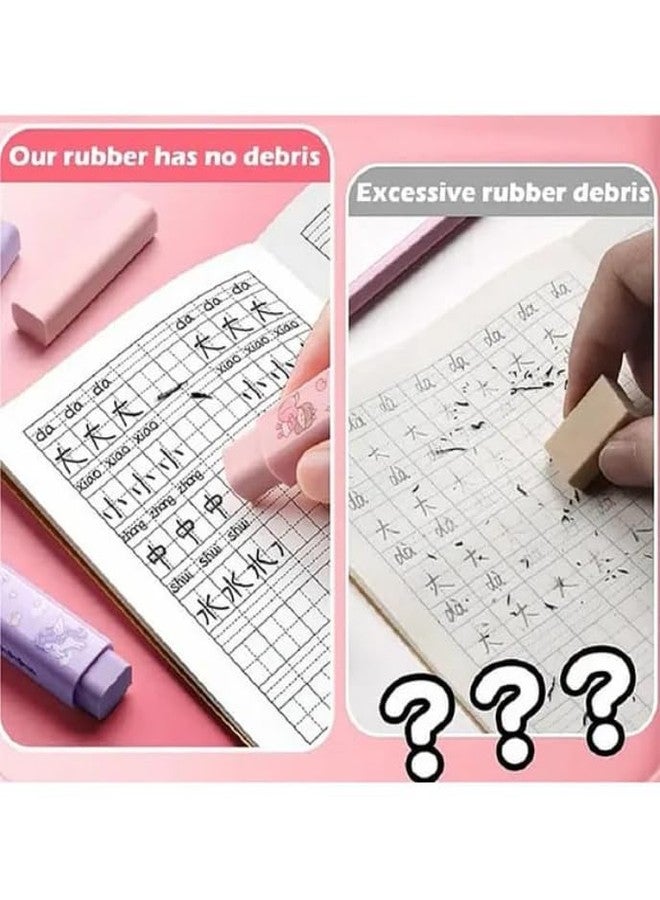 KALRA MAGIC® Girl Push Eraser for Kids Cute Retractable Eraser Stationery Fancy Erasers for School & Birthday Return Gifts (Pack 1 Random Color Will Be Dispatch) - Image 2